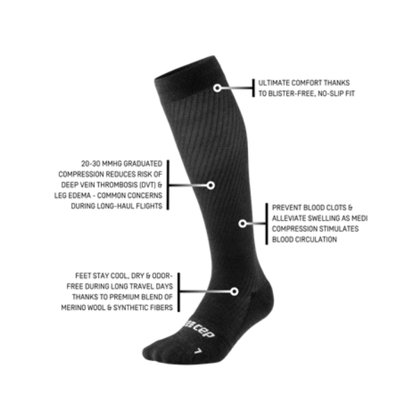 CEP FLIGHT SOCKS BLACK MEN
