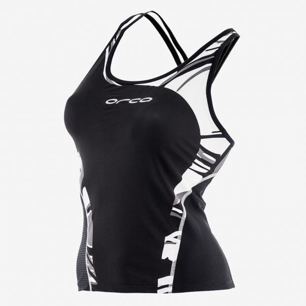 WOMENS 226 SINGLET BK-WH