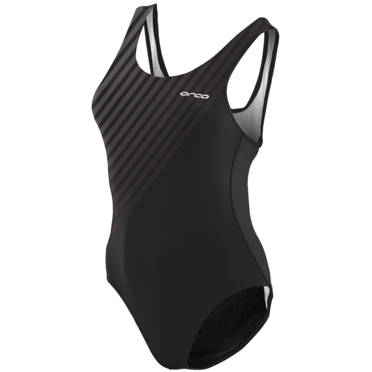 ORCA WOMENS SWIMSUIT BLACK GREY - Fluidlines