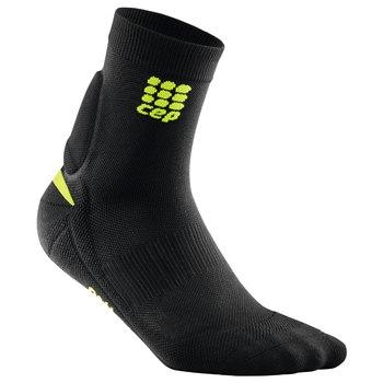 CEP Ortho Achilles Support Short Sock Black/Green Woman - Fluidlines