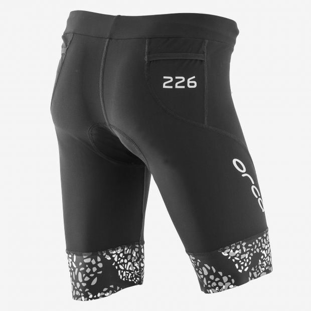 WOMENS 226 TRI SHORTS BK-WH - Fluidlines