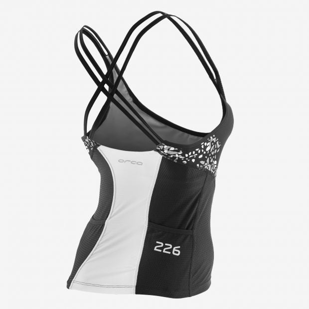 WOMENS 226 SINGLET BK-WH - Fluidlines