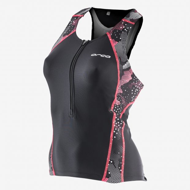 WOMENS CORE SUPPORT SINGLET BK-CO - Fluidlines