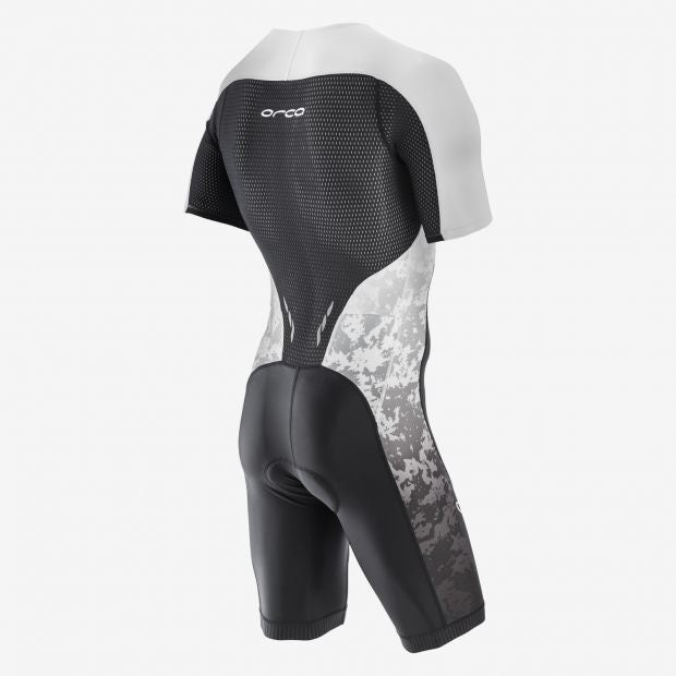 MENS CORE SHORT SLEEVE RACE SUIT BK-WH - Fluidlines