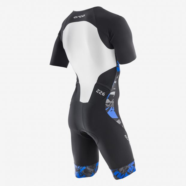 MENS 226 SHORT SLEEVE RACE SUIT BK-BL - Fluidlines