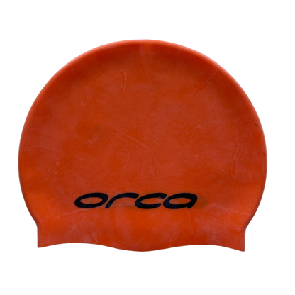SILICONE SWIM CAP ORANGE ORCA