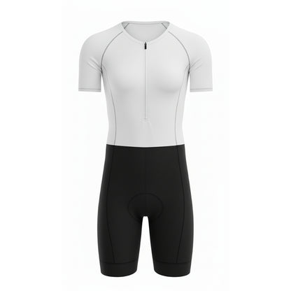 Mens Komsa Swift Tri Suit Short Sleeve Black/White