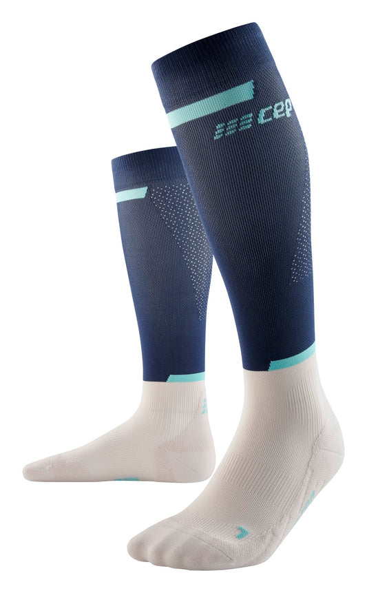 CEP Run Sock Tall 4.0 Blue/Off White Men