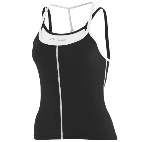 WOMENS 226 SINGLET BK-WH