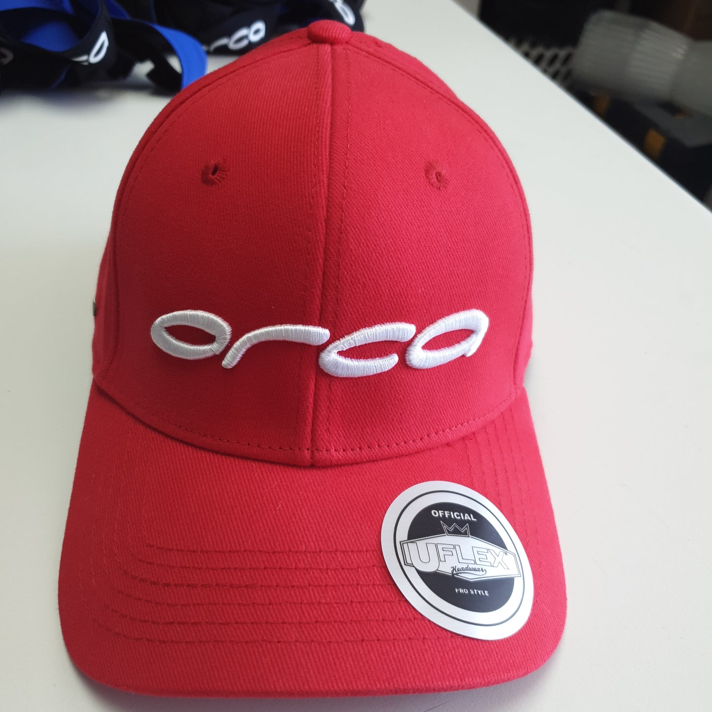 ORCA CASUAL CAP RED WHITE