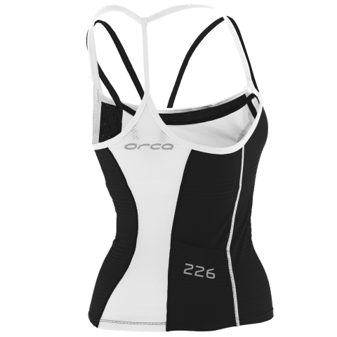 WOMENS 226 SINGLET BK-WH - Fluidlines