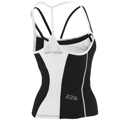 WOMENS 226 SINGLET BK-WH - Fluidlines