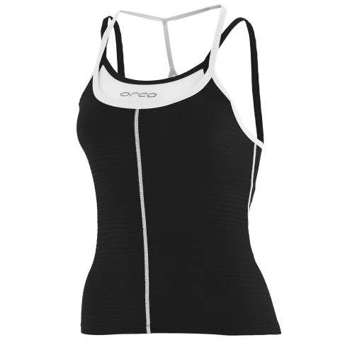 WOMENS 226 SINGLET BK-WH - Fluidlines