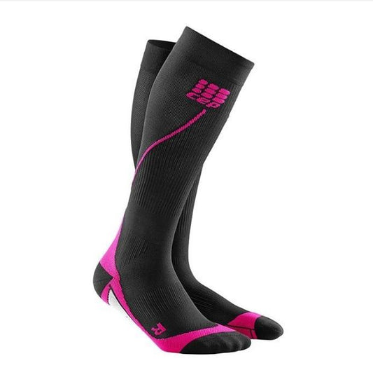 CEP Pro+ Run Sock 2.0 Hawaii Black/Pink Woman - Fluidlines