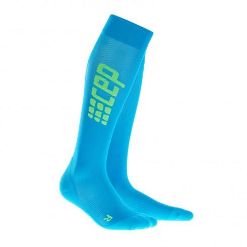 CEP Pro+ Run Ultralight Sock Electric Blue/Green Woman - Fluidlines