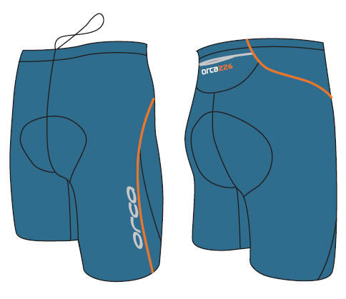 Womens 226 Tri Pant Coral Blue