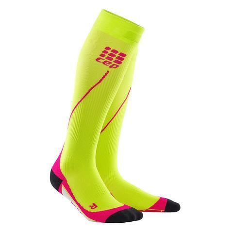 CEP Pro+ Run Sock 2.0 Lime/Pink Woman - Fluidlines